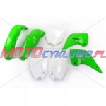 Ufo Plast Komplet plastików KAWASAKI KX 125/250 '03-'04, zielony/biały 